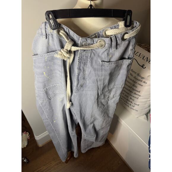 Free People Women's Moxie Low Slung Pull On Jeans Size 31 NWT Little Darlin - Picture 2 of 8